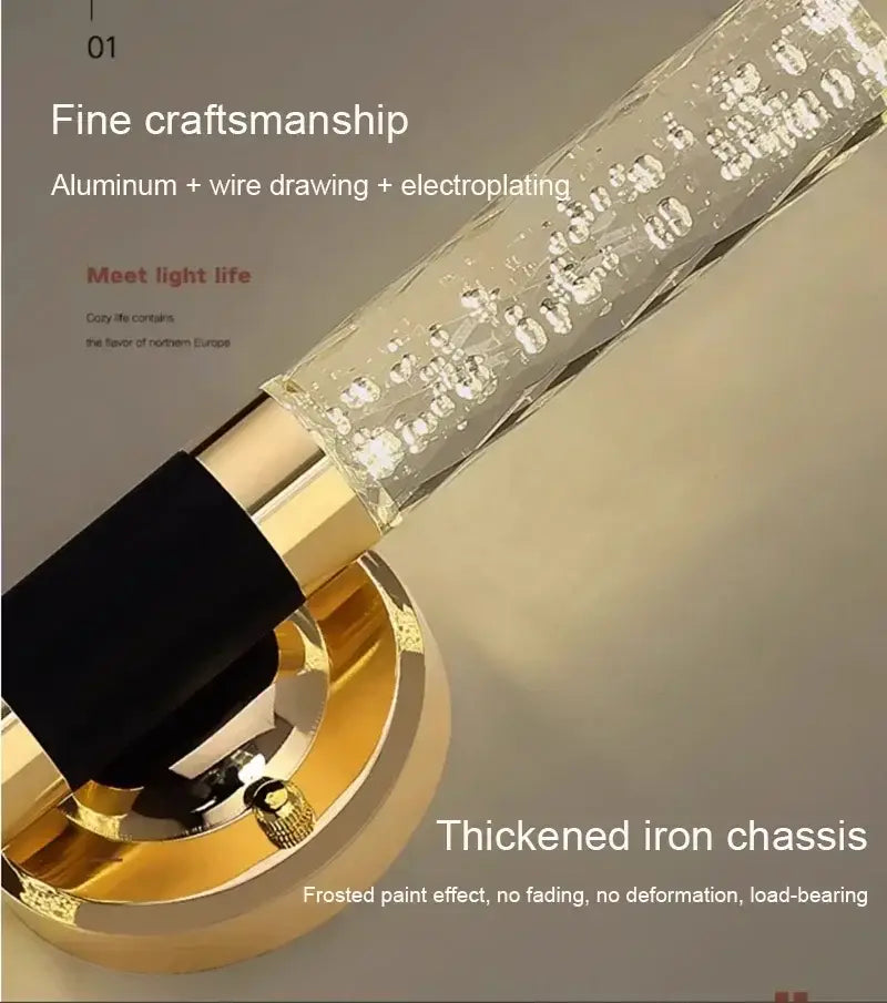 Gold Bubble Vanity Sconces