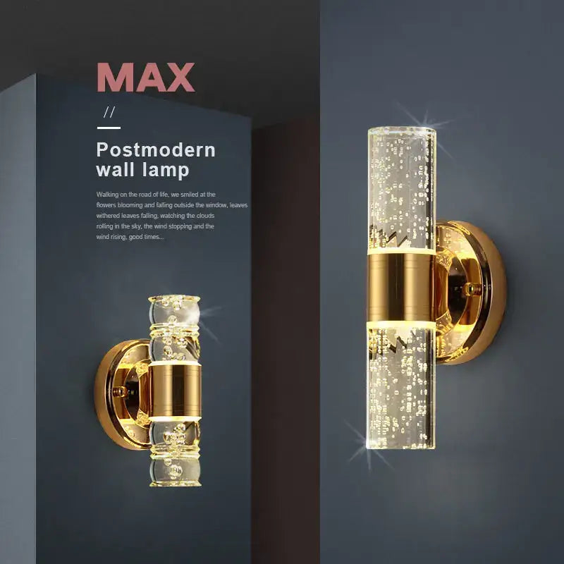 Gold Bubble Vanity Sconces