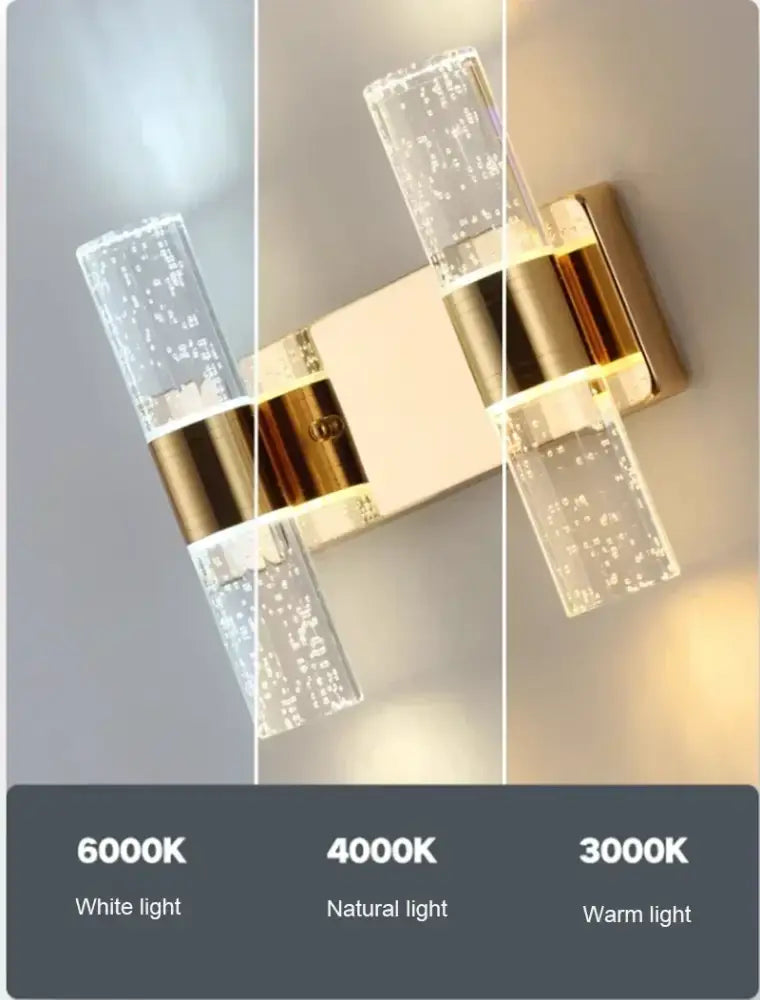 Gold Bubble Vanity Sconces