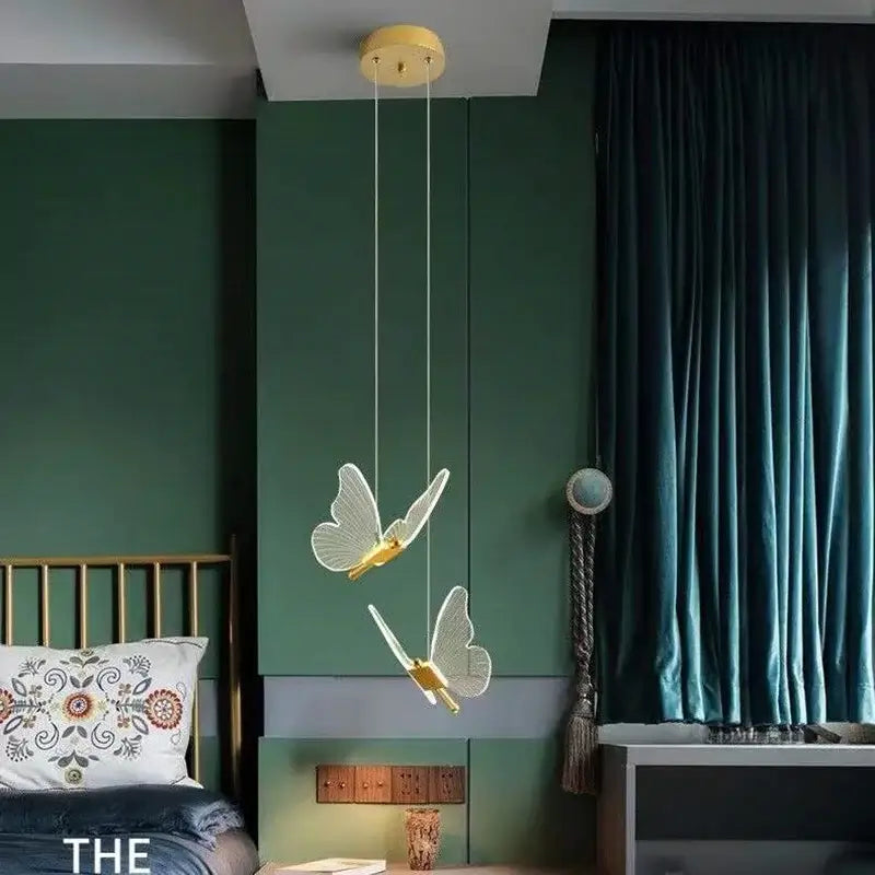 Gold Acrylic LED Chandelier Dimmable for Bedroom