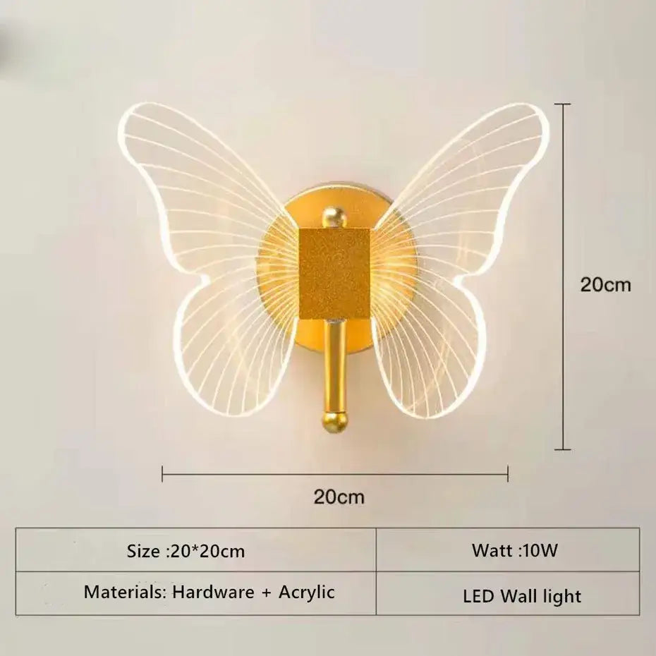 Gold Acrylic LED Chandelier Dimmable for Bedroom