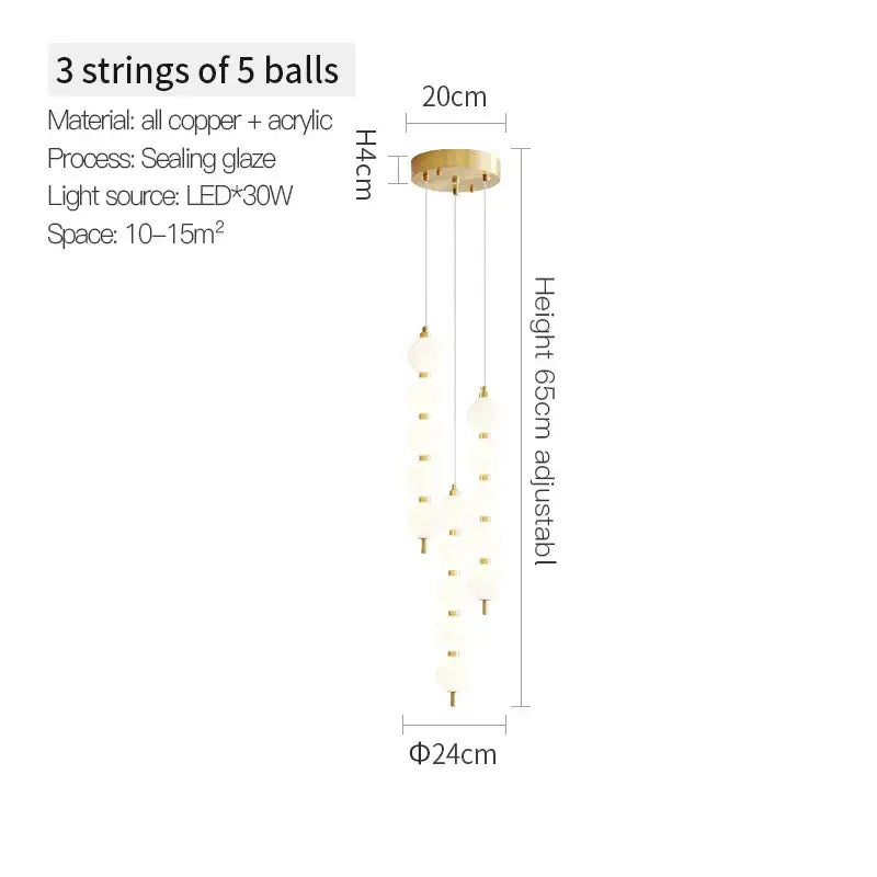Gold Modern Chandelier Light