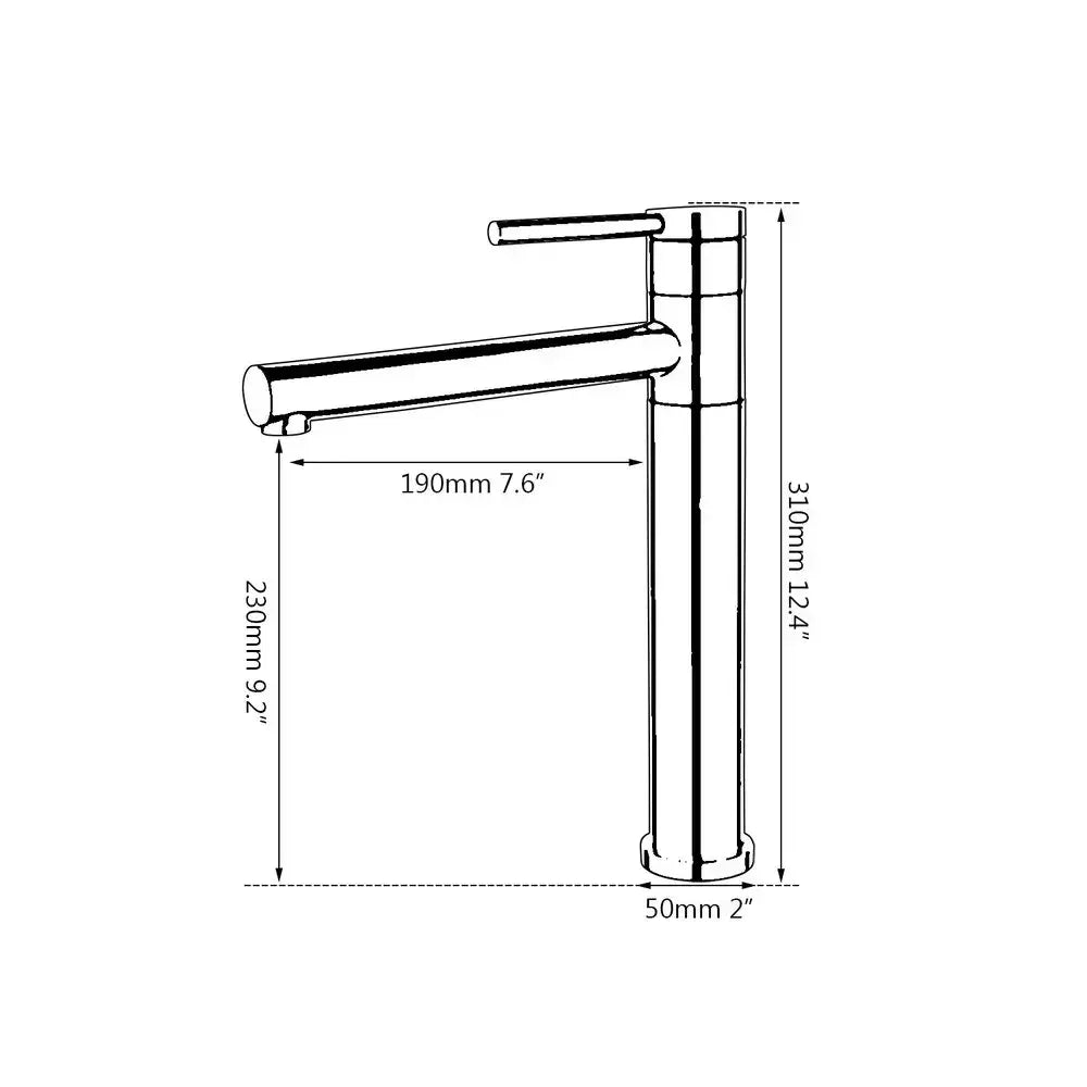 Polished Chrome Single Handle Basin Faucet
