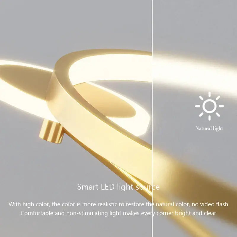 Gold LED Ceiling Lamp