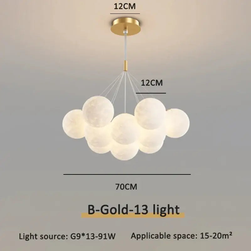 Gold Bubble Ball Pendant