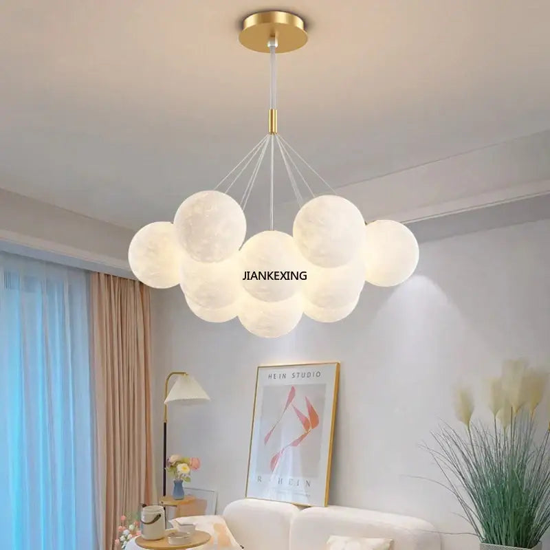 Gold Bubble Ball Pendant