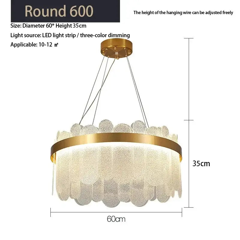Gold Crystal LED Chandelier For Hotel Suites