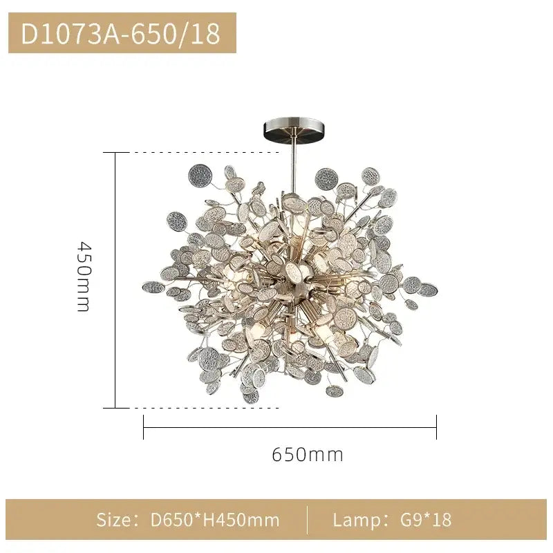 Gold LED Adjustable Ceiling Chandelier