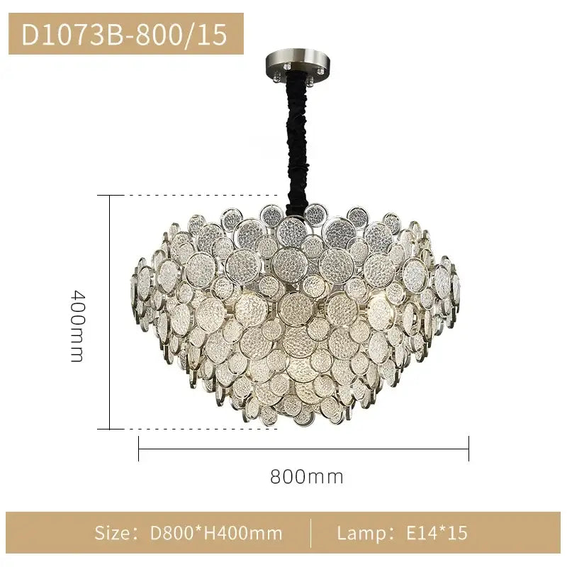 Gold LED Adjustable Ceiling Chandelier