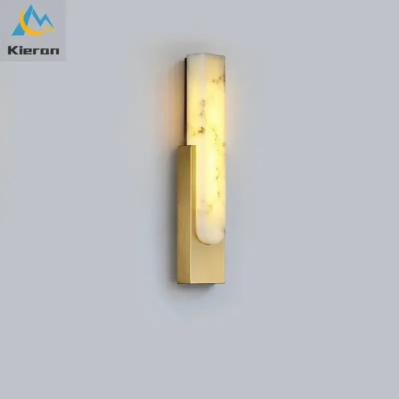 Gold Stone LED Wall Sconce