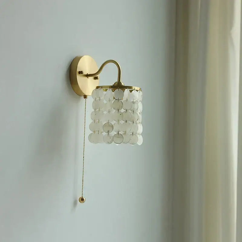 Gold Conch Wall Light