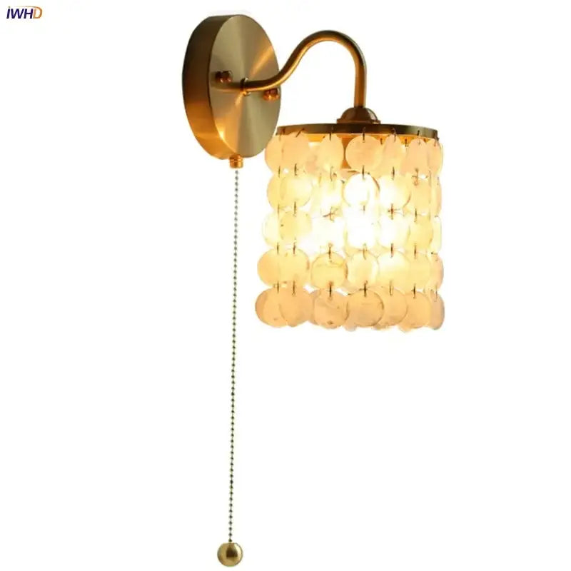 Gold Conch Wall Light
