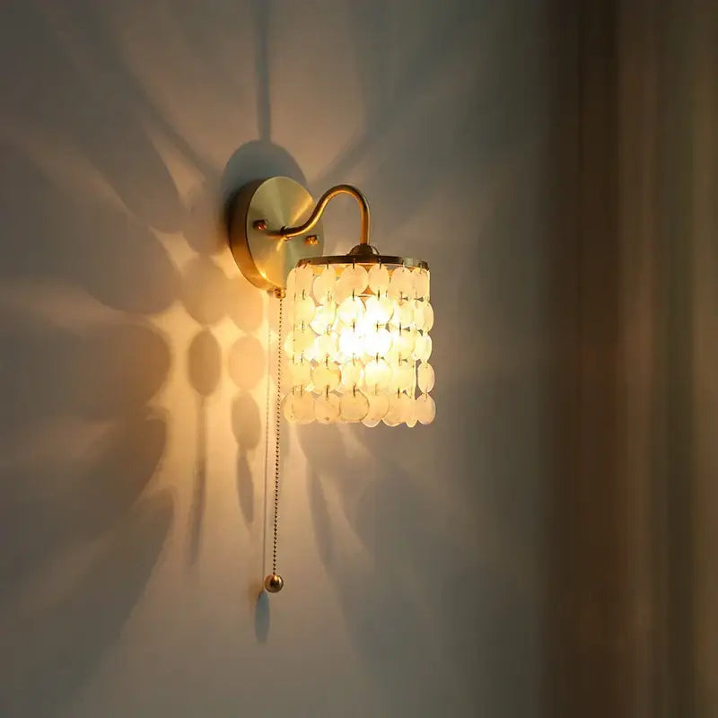 Gold Conch Wall Light