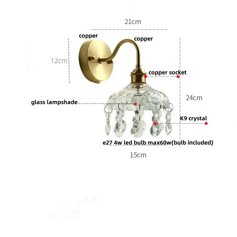 Gold Conch Wall Light