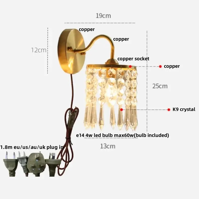 Gold Conch Wall Light