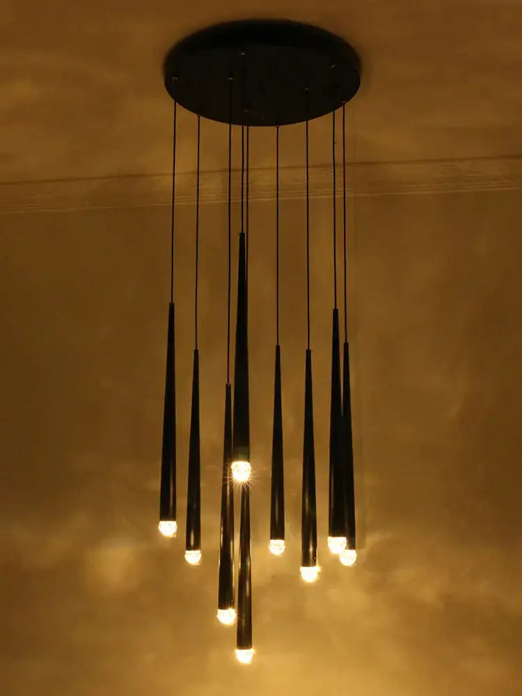 Gold Conical LED Chandelier