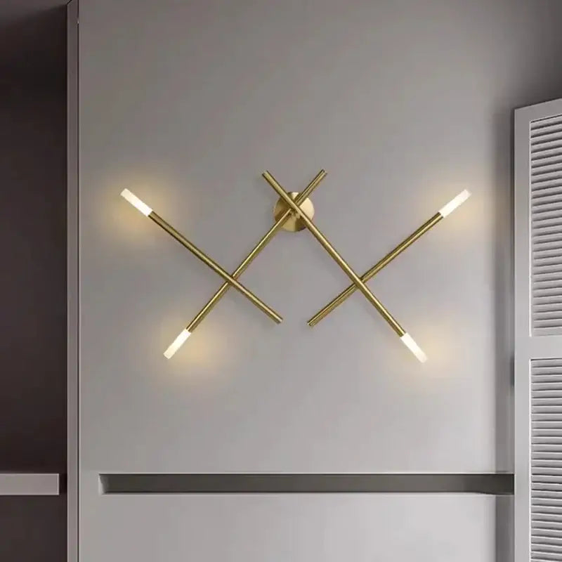 Gold Cross Wall Sconce