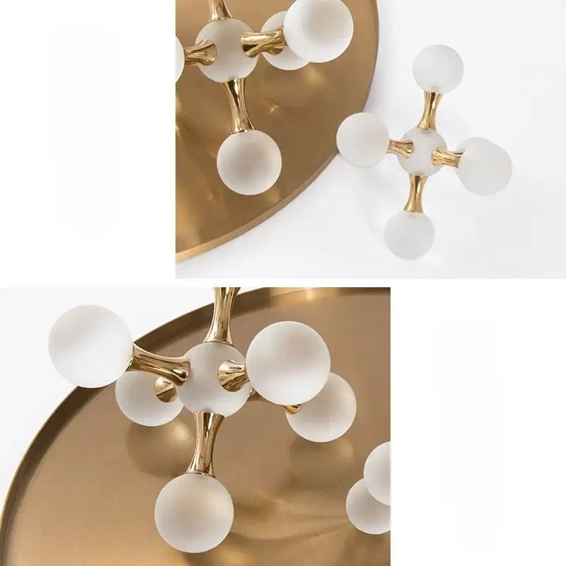 Gold Crystal Geometric Ornament