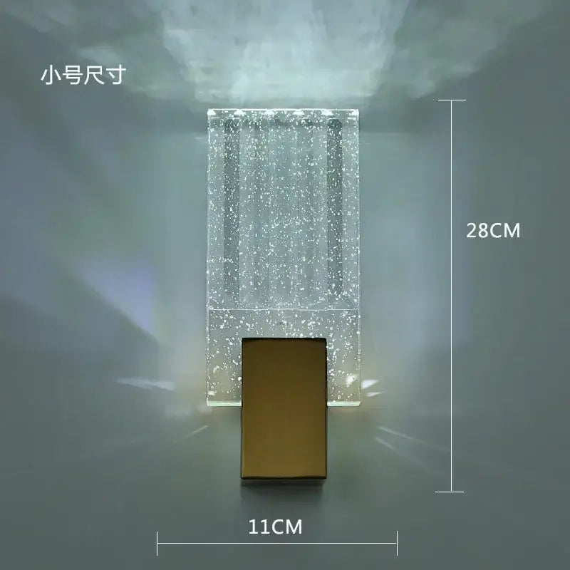 Gold Crystal Brass Wall Lamp