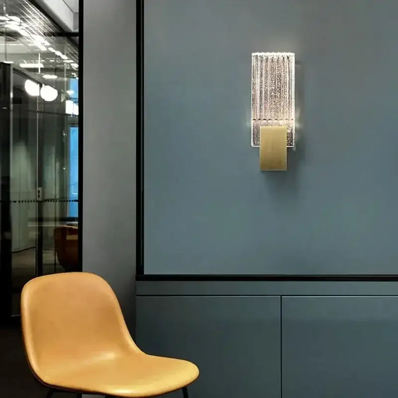Gold Crystal Brass Wall Lamp