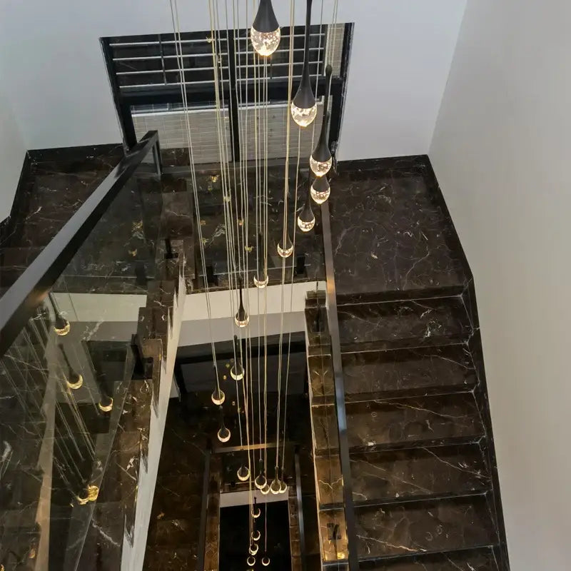Gold Crystal Dining Chandelier with Precision Crystals