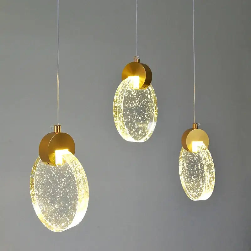 Gold Bubble Pendant Chandelier