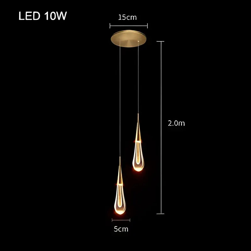 Gold Bubble Pendant Chandelier