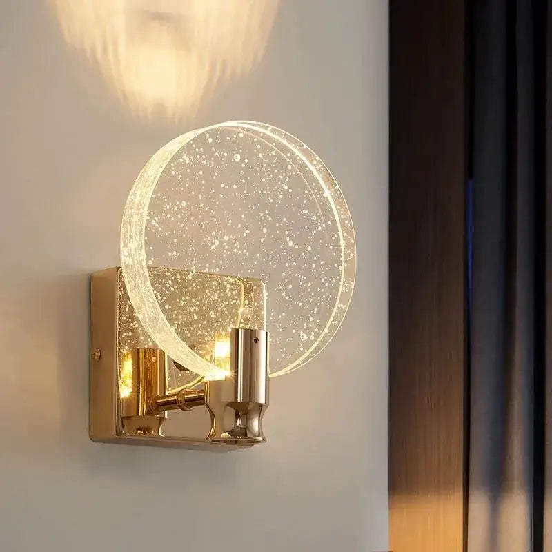 Gold Bubble Wall Lamp with Adjustable Color