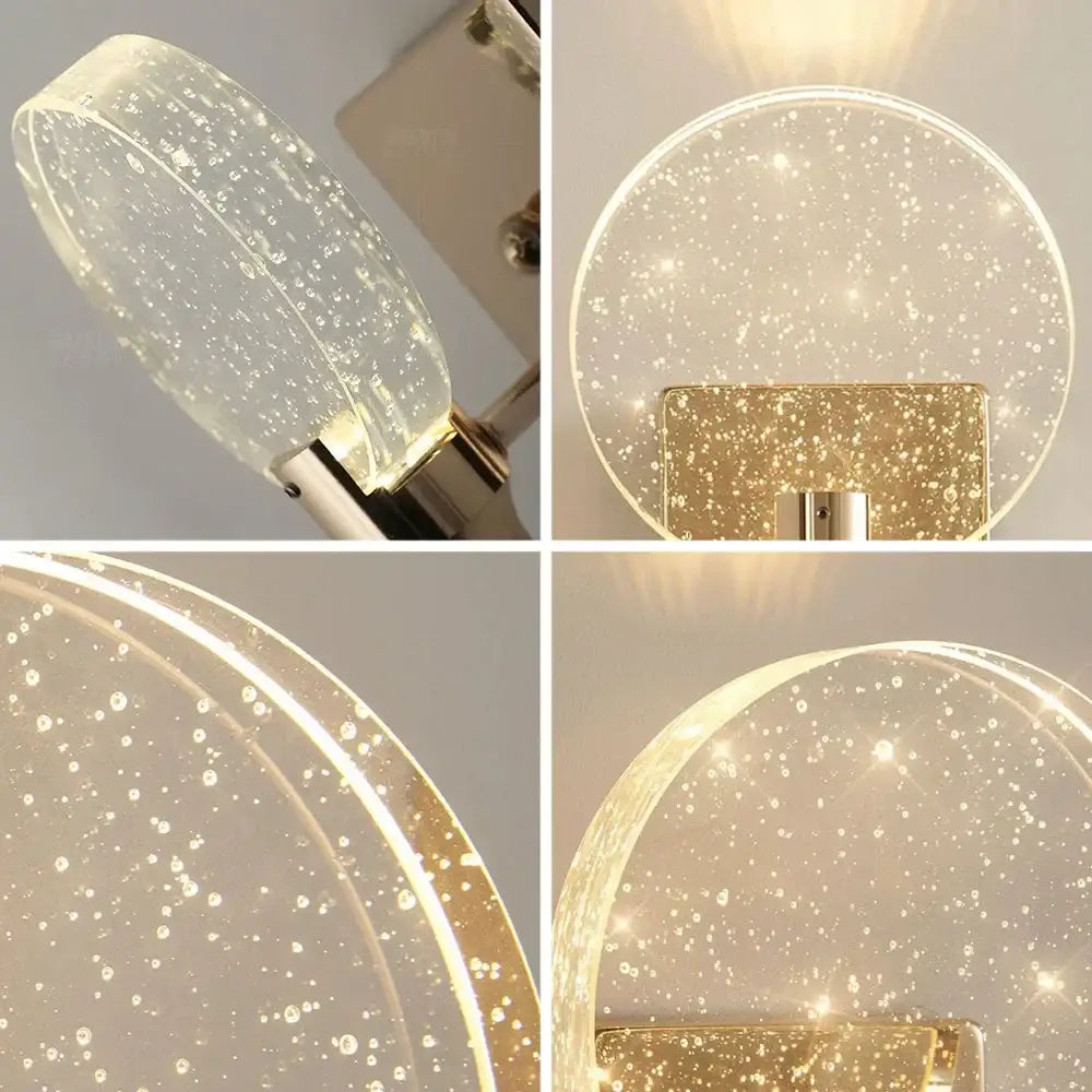 Gold Bubble Wall Lamp with Adjustable Color
