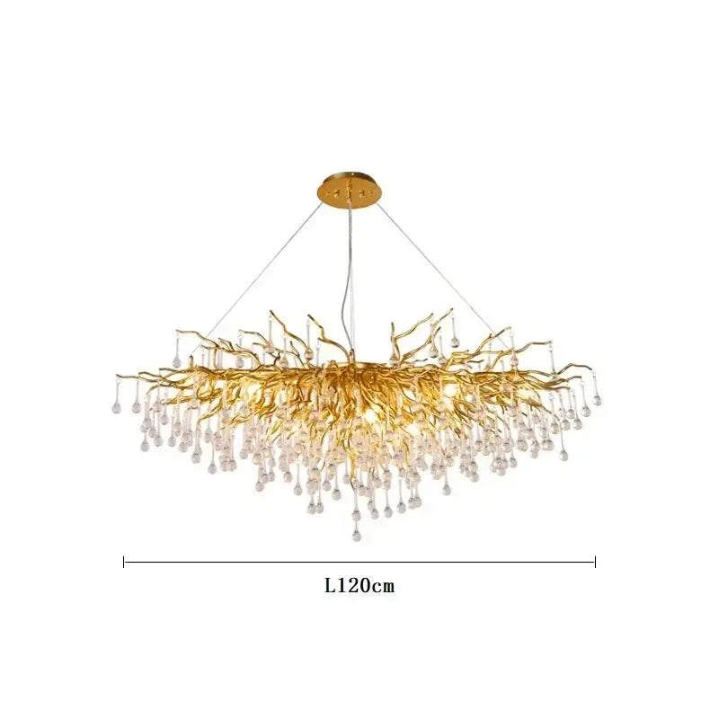 Gold Branch Ceiling Chandelier