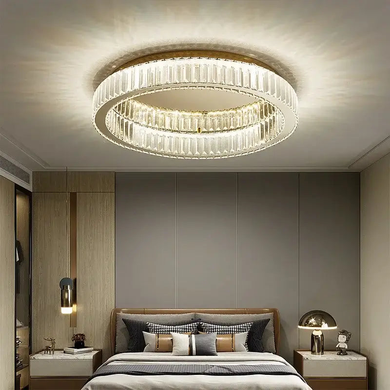 Gold Nordic Circle Chandelier