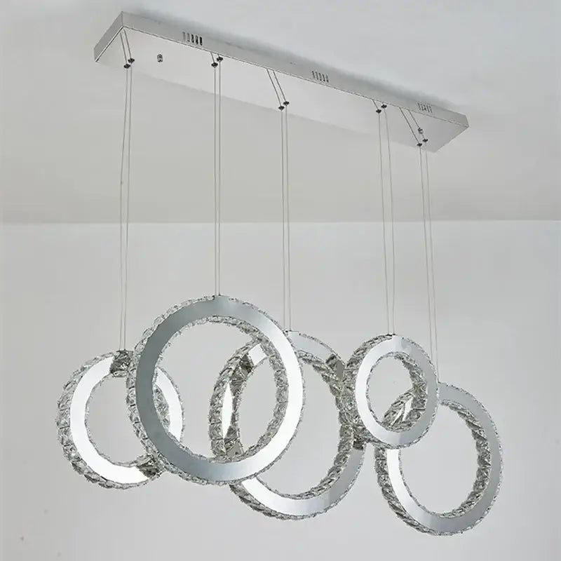 Gold Circle Pendant Chandelier