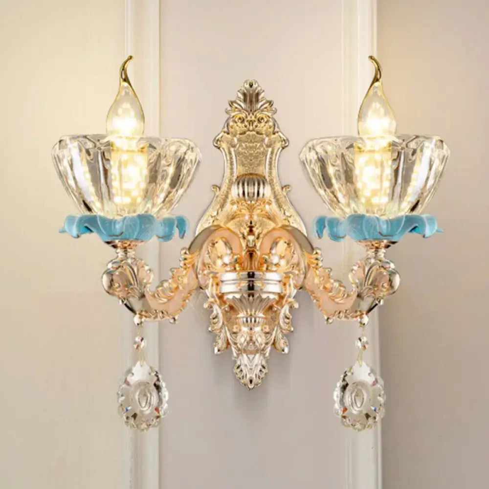 Gold Crystal Wall Mount