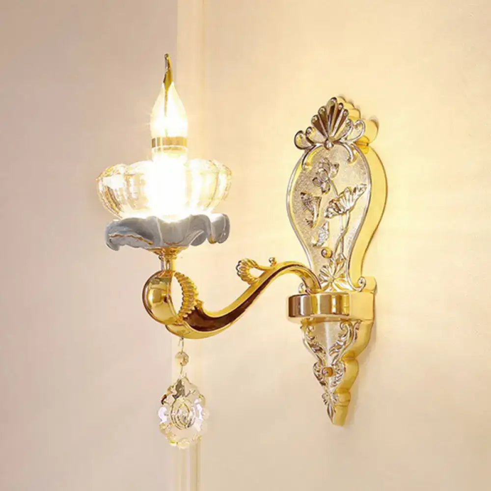 Gold Crystal Wall Mount