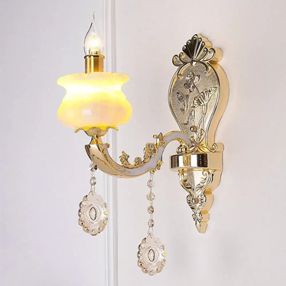 Gold Crystal Wall Mount