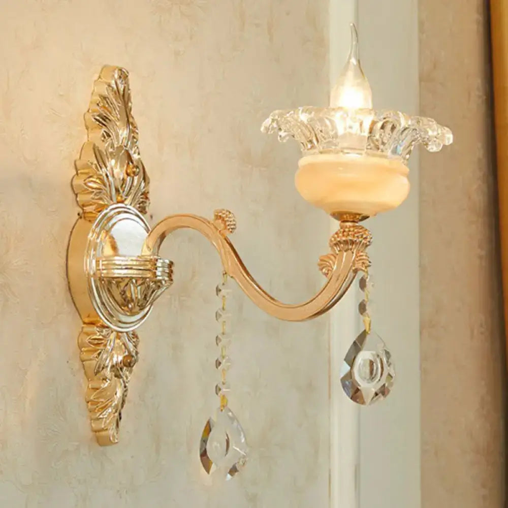 Gold Crystal Wall Mount