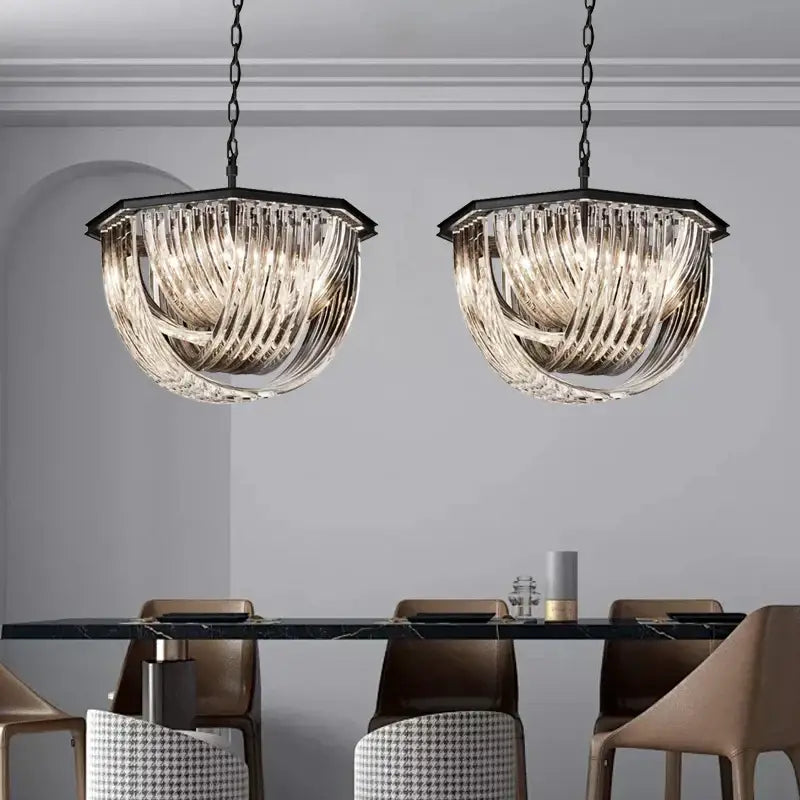 Gold Crystal 80cm Pendant Lights