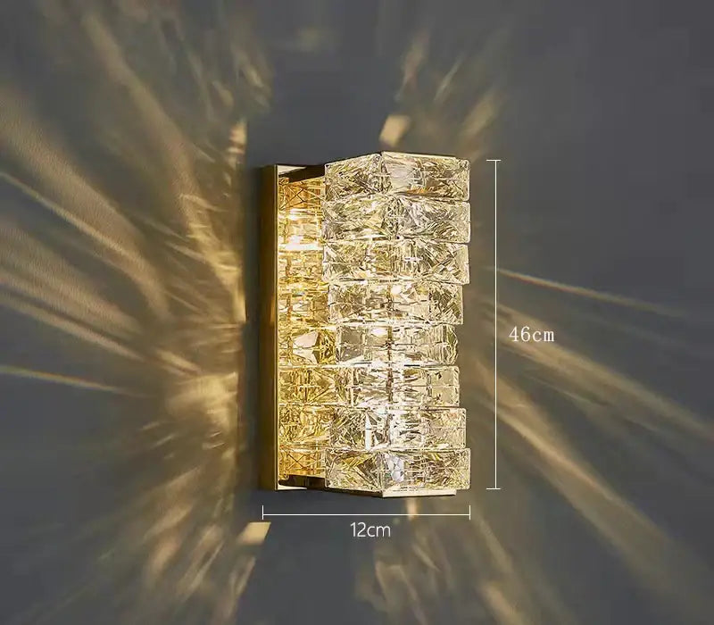 Gold Crystal Warm Sconce