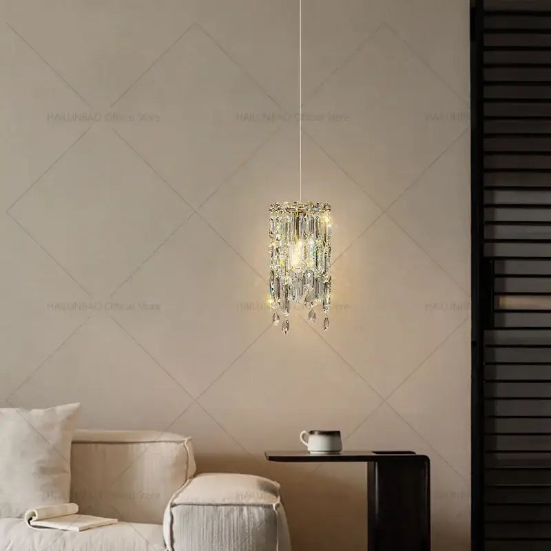 Gold Crystal Headboard Chandelier