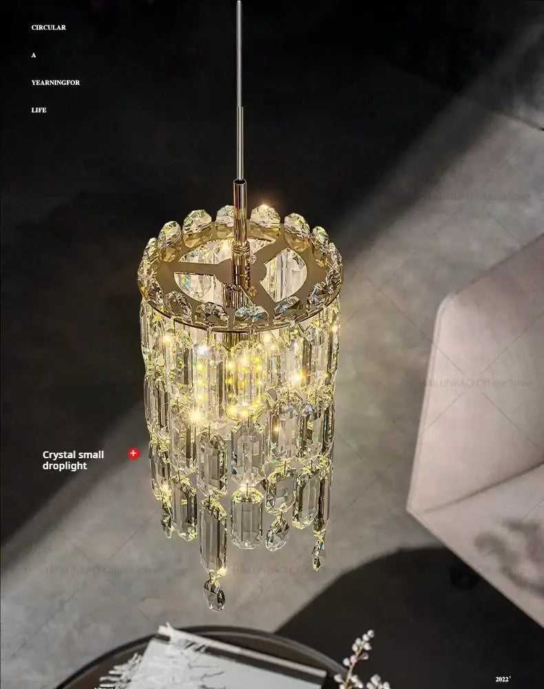 Gold Crystal Headboard Chandelier