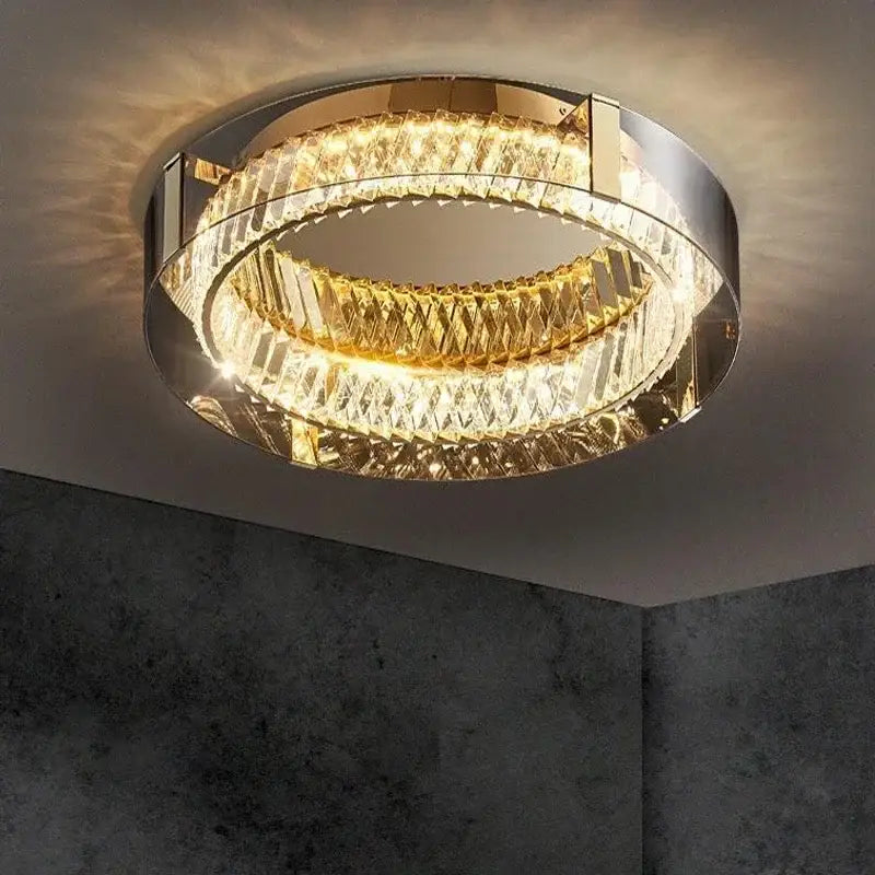 Gold Crystal Ceiling Chandelier 45 To 80cm