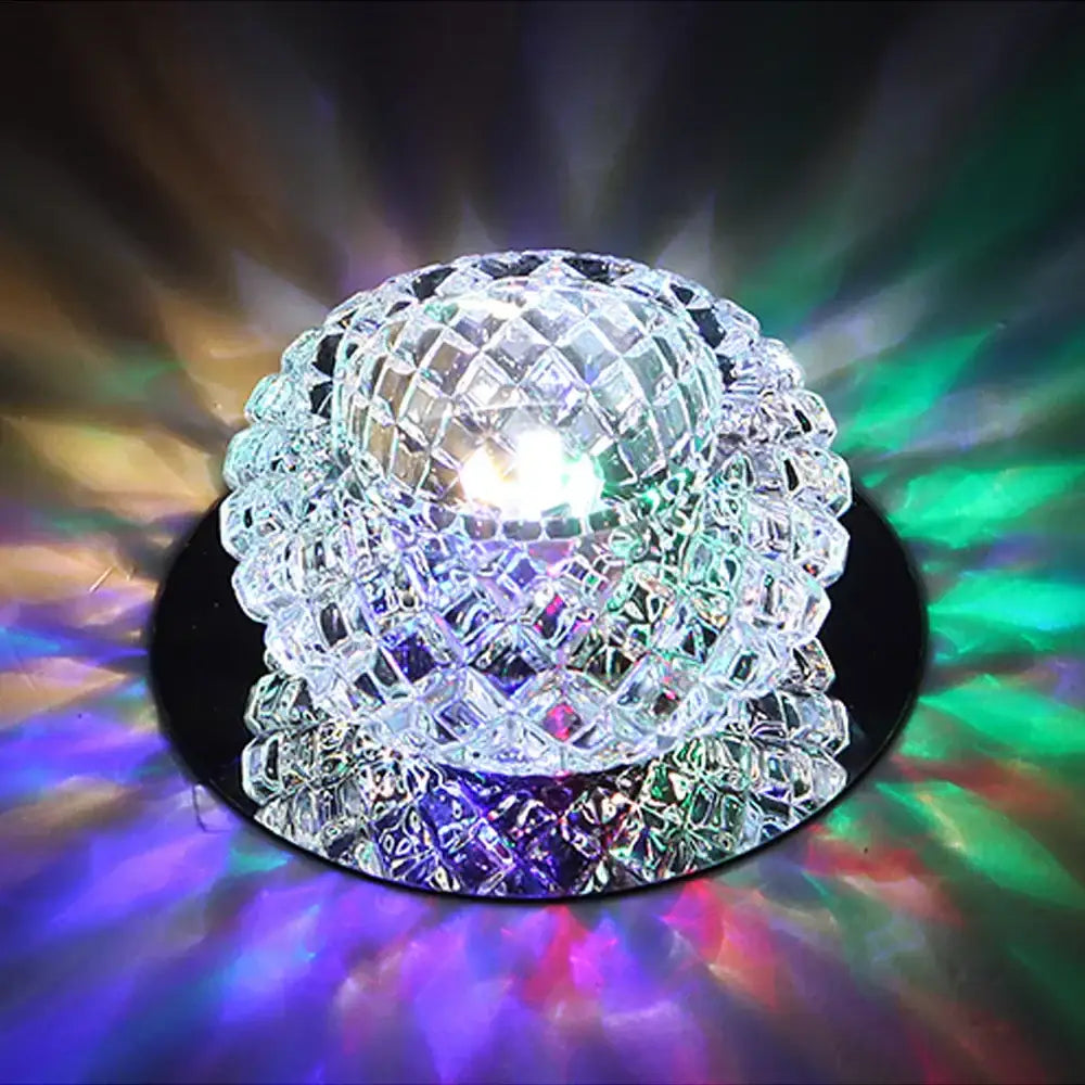 Gold Crystal Corridor Chandelier