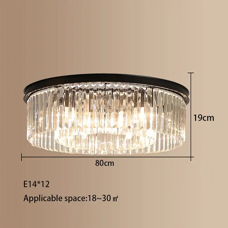 Gold Crystal Minimalist Chandelier