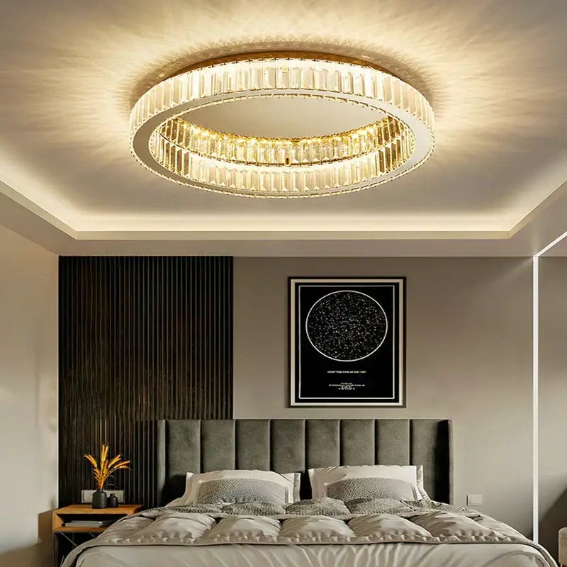 Gold Crystal Lighting Chandelier