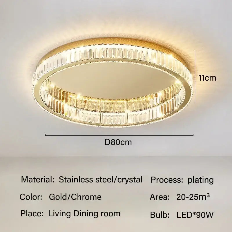 Gold Crystal Lighting Chandelier