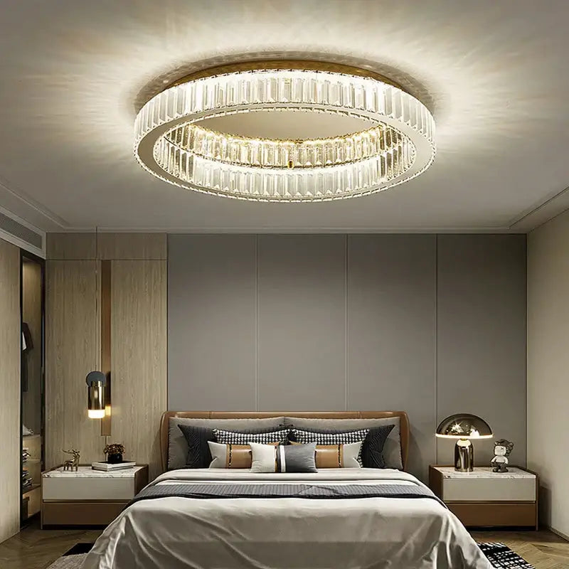 Gold Crystal Lighting Chandelier