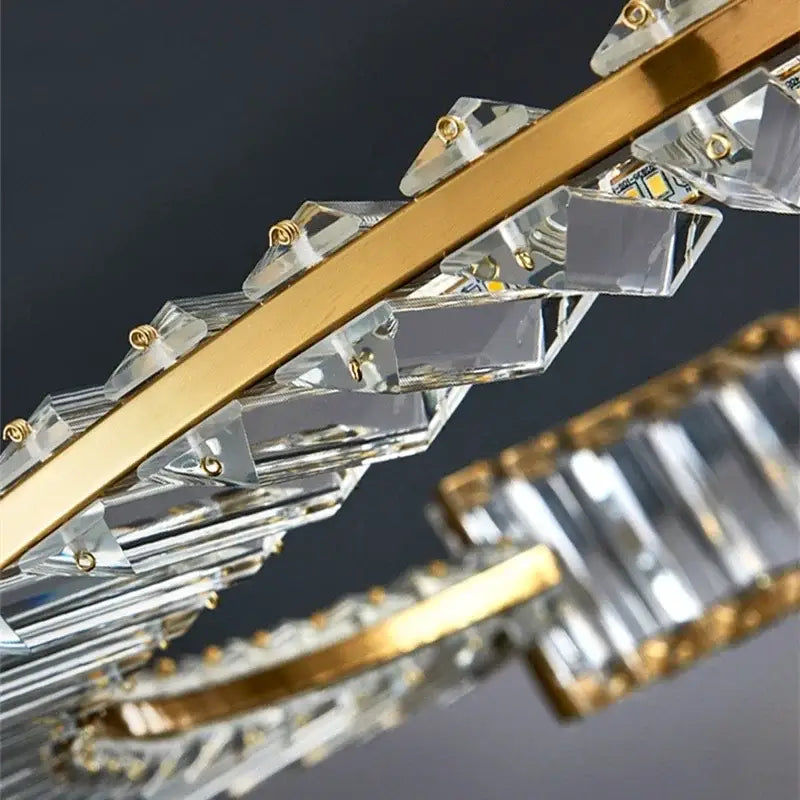 Gold Crystal 100cm Dining Chandelier