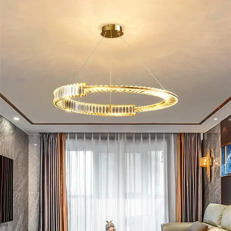 Gold Crystal 100cm Dining Chandelier