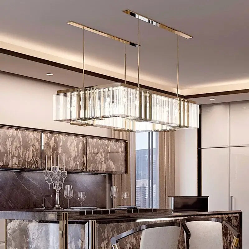 Gold Crystal Kitchen Chandelier