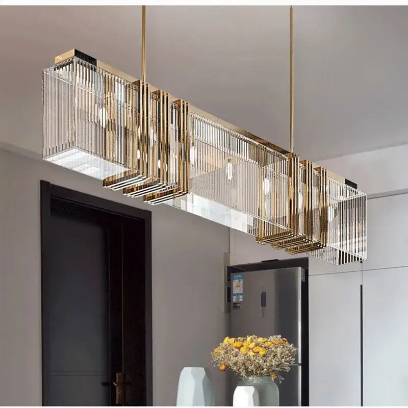 Gold Crystal Kitchen Chandelier